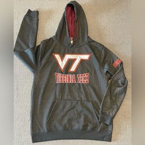 Men’s XL Hoodie fleece lined Sweatshirt NEW w/tags Virginia Tech Hokies logos